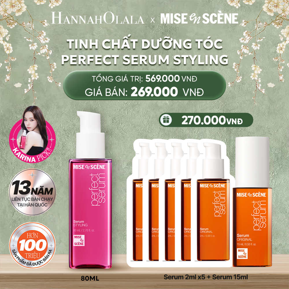 DEAL 1: TINH CHẤT DƯỠNG TÓC MISE EN SCENE PERFECT SERUM 80ML 