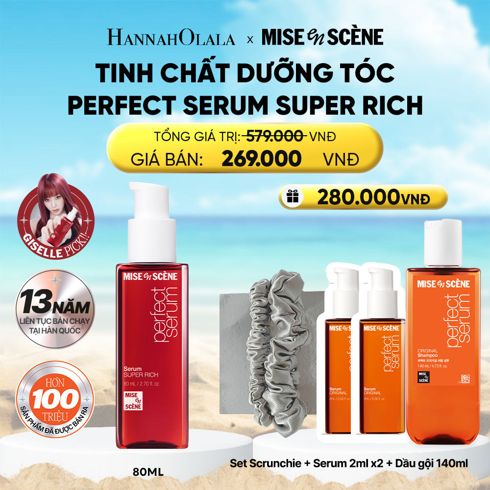  A1913_DEAL 1: TINH CHẤT DƯỠNG TÓC MISE EN SCENE PERFECT SERUM 80ML 