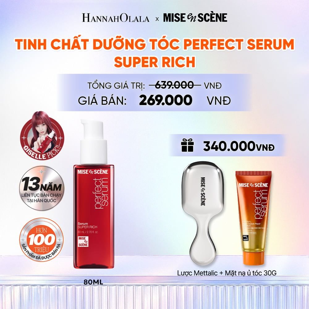  DEAL 1: TINH CHẤT DƯỠNG TÓC MISE EN SCENE PERFECT SERUM 80ML 