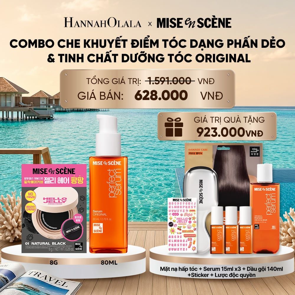  [COMBO EXCLUSIVE] COMBO PHẤN DẺO CHE KHUYẾT ĐIỂM TÓC PANG PANG 8G & TINH CHẤT DƯỠNG TÓC MISE EN SCÈNE PERFECT SERUM ORIGINAL 80ML 