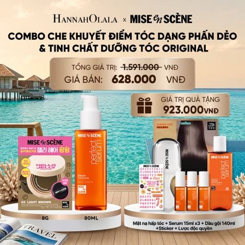  [COMBO EXCLUSIVE] COMBO PHẤN DẺO CHE KHUYẾT ĐIỂM TÓC PANG PANG 8G & TINH CHẤT DƯỠNG TÓC MISE EN SCÈNE PERFECT SERUM ORIGINAL 80ML 