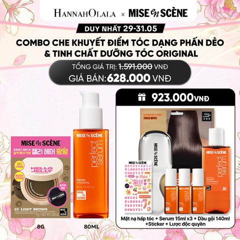  [COMBO EXCLUSIVE] COMBO PHẤN DẺO CHE KHUYẾT ĐIỂM TÓC PANG PANG 8G & TINH CHẤT DƯỠNG TÓC MISE EN SCÈNE PERFECT SERUM ORIGINAL 80ML 