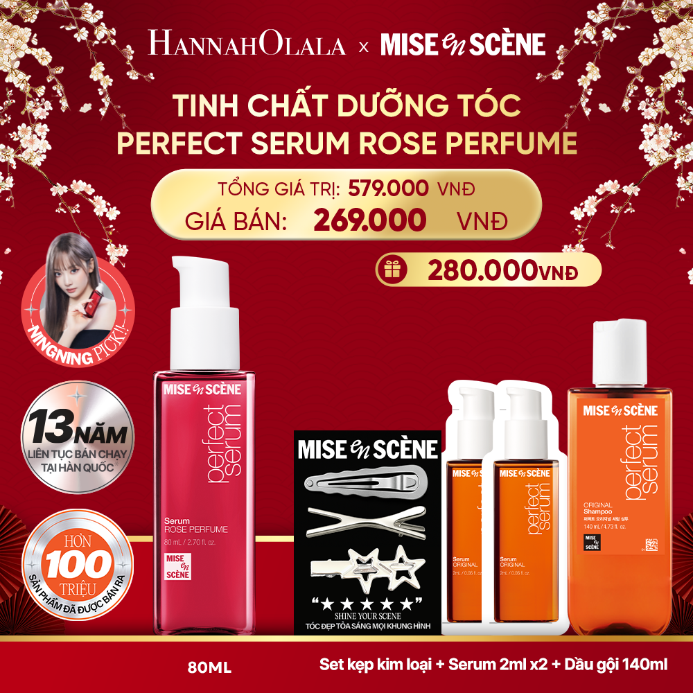  DEAL 1: TINH CHẤT DƯỠNG TÓC MISE EN SCENE PERFECT SERUM 80ML 