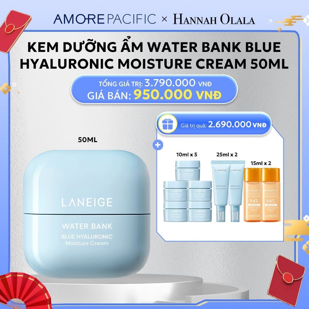  D52_DEAL 7: KEM DƯỠNG ẨM WATER BANK BLUE HYALURONIC MOISTURE CREAM 50ML 