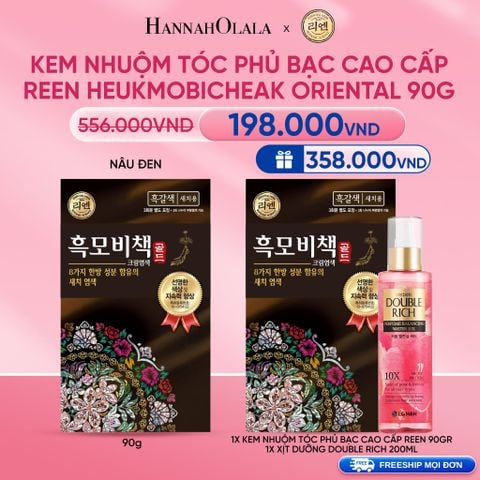  DEAL 8: KEM NHUỘM TÓC PHỦ BẠC CAO CẤP REEN HEUKMOBICHEAK ORIENTAL 90GR 