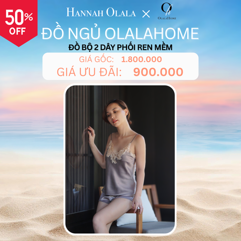  DEAL 20D: ĐỒ BỘ 2 DÂY PHỐI REN MỀM - MÀU XÁM 