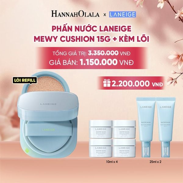  MỚI - PHẤN NƯỚC LANEIGE MEWY CUSHION KÈM LÕI 15G X 2 - A2317 