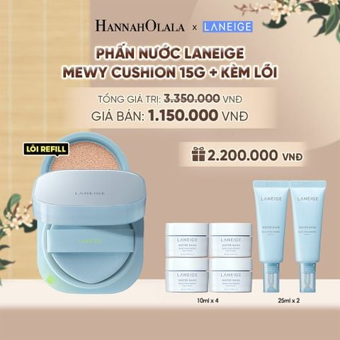  MỚI - PHẤN NƯỚC LANEIGE MEWY CUSHION KÈM LÕI 15G X 2 - A567 