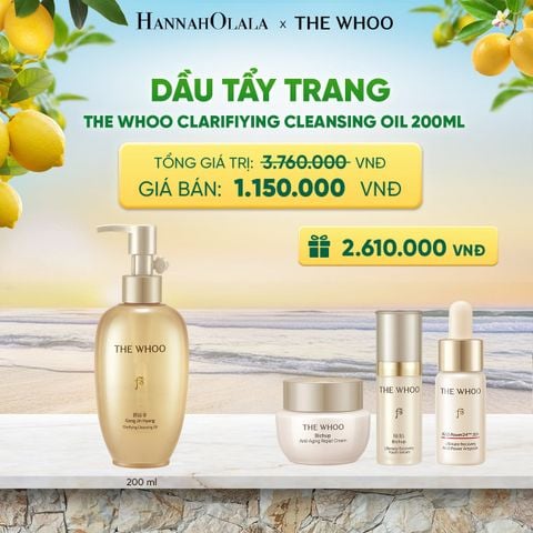  DẦU TẨY TRANG THE WHOO GONG JIN HYANG CLARIFIYING CLEANSING OIL 200ML - A38 