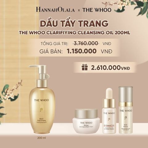  DẦU TẨY TRANG THE WHOO GONG JIN HYANG CLARIFIYING CLEANSING OIL 200ML - A127 
