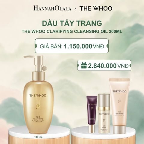  DẦU TẨY TRANG THE WHOO GONG JIN HYANG CLARIFIYING CLEANSING OIL 200ML - A307 