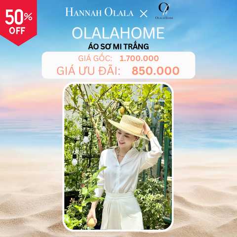 Deal 21: áo sơ mi trắng - Hannah Olala