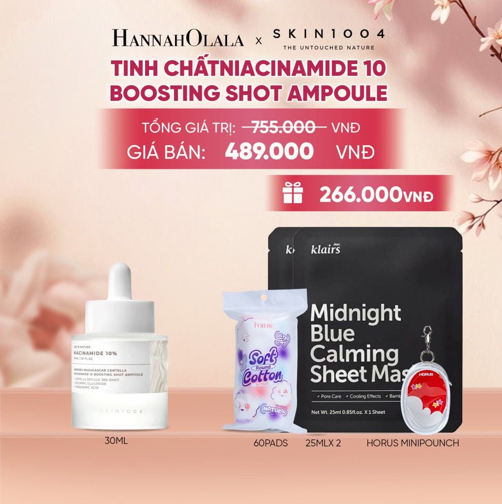  NEW SKU SKIN1004 TINH CHẤT MADAGASCAR CENTELLA NIACINAMIDE 10 BOOSTING SHOT AMPOULE 30ML (IP04) - A511 