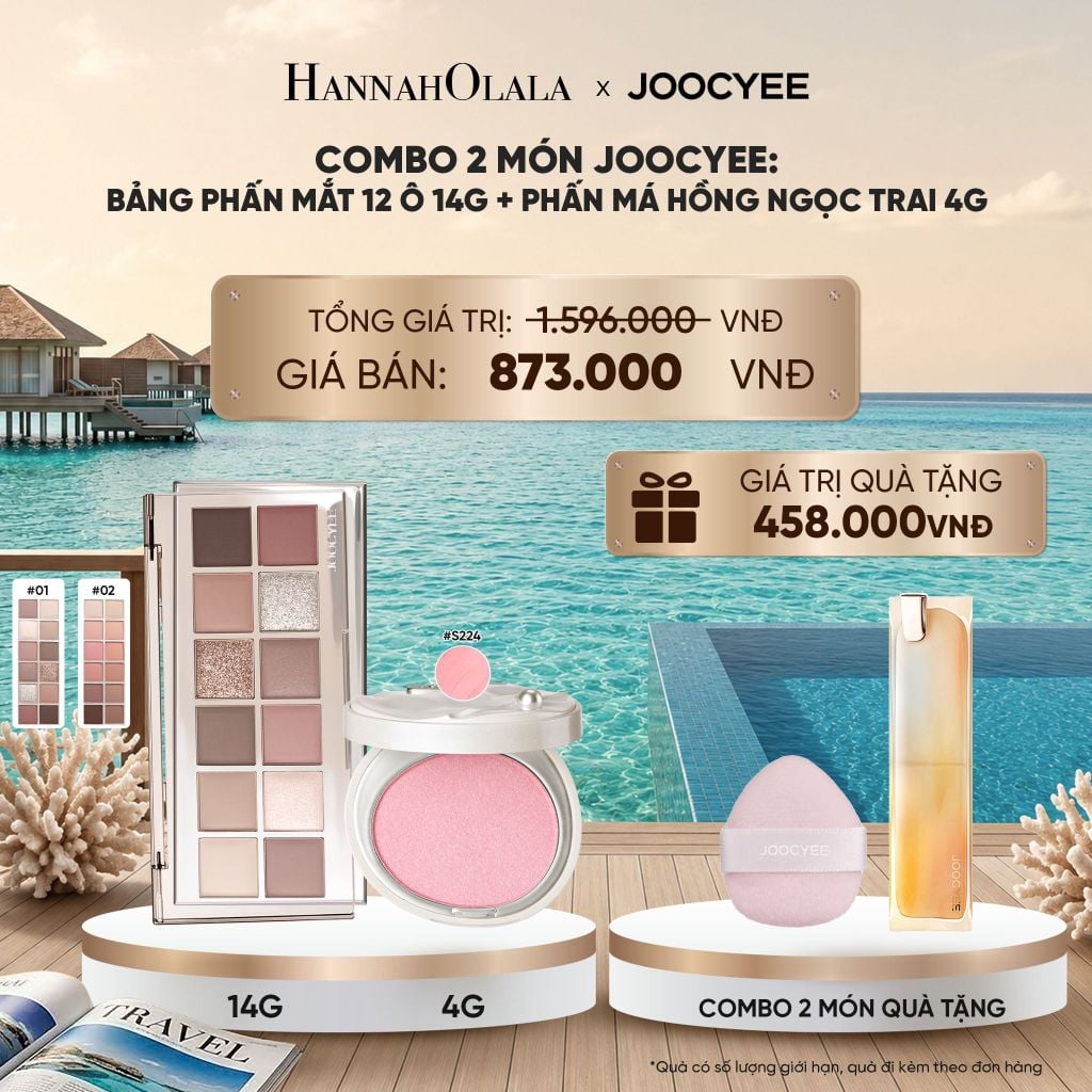  COMBO 2: BẢNG PHẤN MẮT 12 Ô + PHẤN MÁ HỒNG NGỌC TRAI - A3501_ D2142 