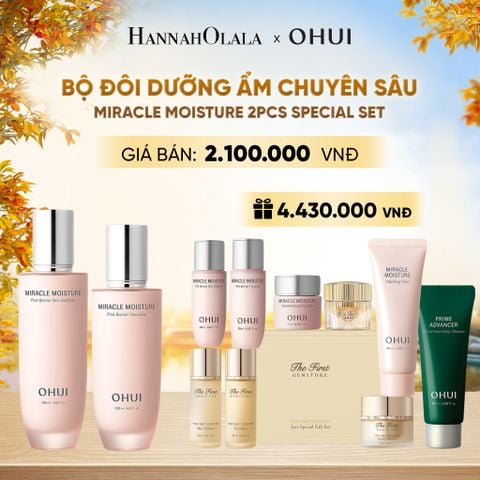  BỘ ĐÔI DƯỠNG ẨM CHUYÊN SÂU OHUI MIRACLE MOISTURE 2PCS SPECIAL SET - E2176 
