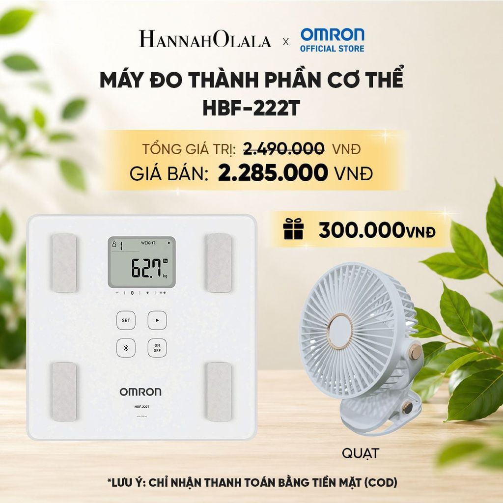  MÁY ĐO THÀNH PHẦN CƠ THỂ OMRON HBF-222T 