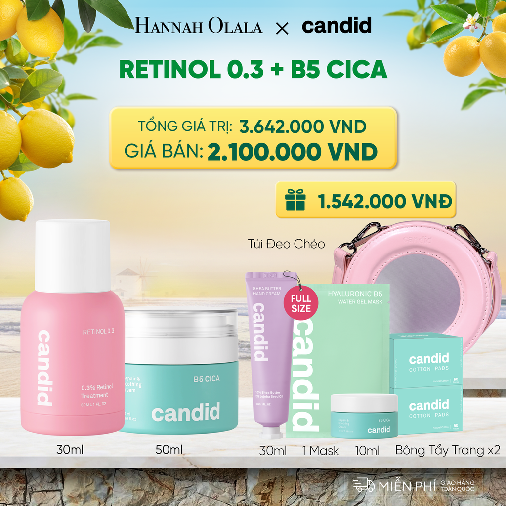  RETINOL 0.3 & B5 CICA BỘ ĐÔI LÀM MỜ NẾP NHĂN VÀ DƯỠNG ẨM PHỤC HỒI CHUYÊN SÂU DEAL 11: 