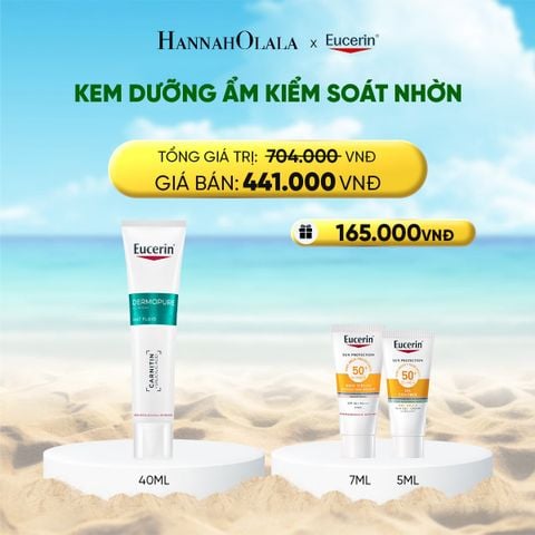  A1204_DEAL 11: KEM DƯỠNG ẨM GIÚP KIỂM SOÁT NHỜN EUCERIN DERMOPURE CLINICAL MAT FLUID 40ML 