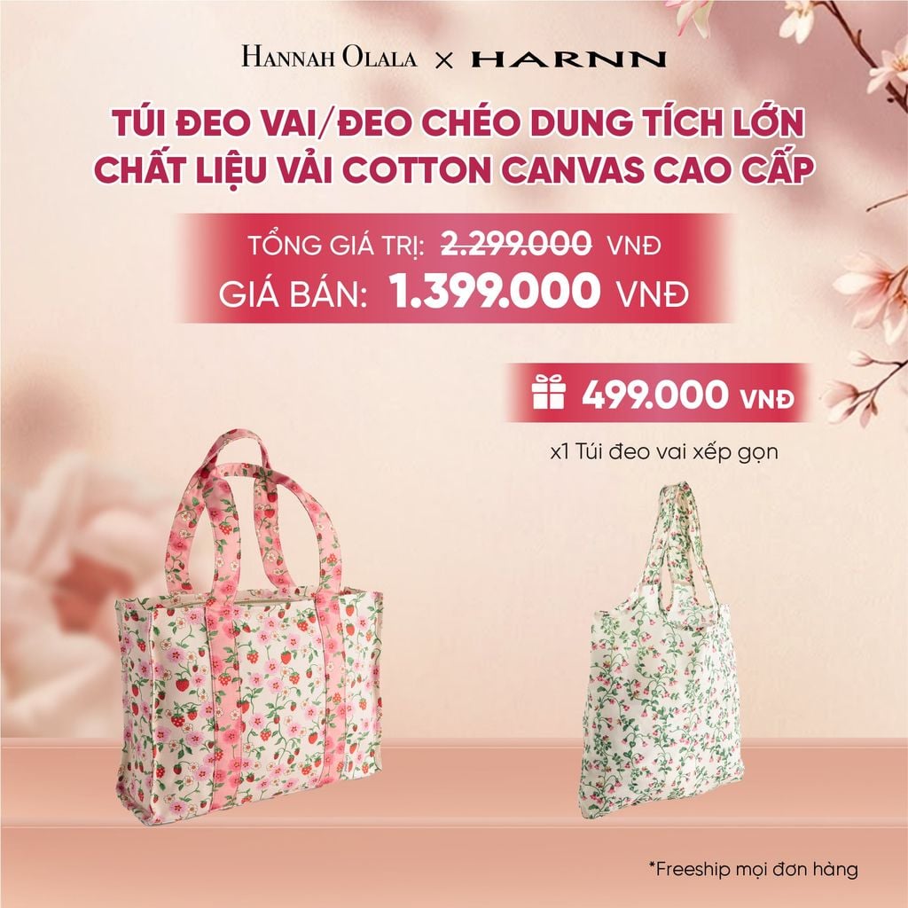  TÚI ĐEO VAI/ĐEO CHÉO CATH KIDSTON DUNG TÍCH LỚN CHẤT LIỆU VẢI COTTON CANVAS CAO CẤP - A2143 