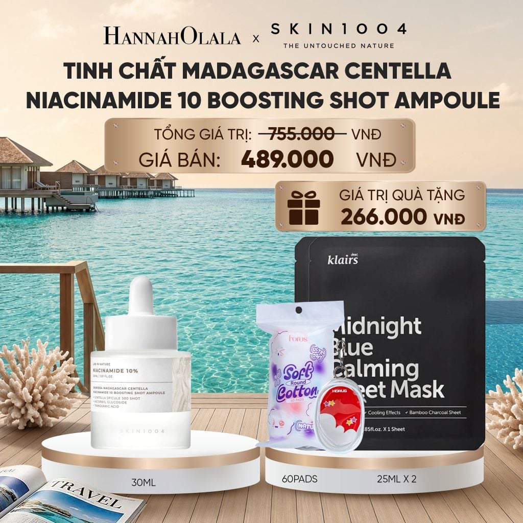  SKIN1004 TINH CHẤT MADAGASCAR CENTELLA NIACINAMIDE 10 BOOSTING SHOT AMPOULE 30ML (IP04)_ D530 