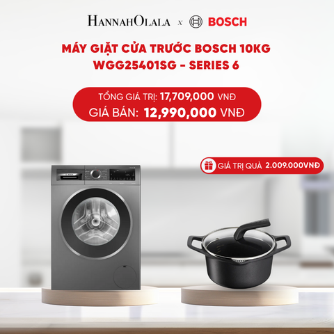  DEAL 11: MÁY GIẶT CỬA TRƯỚC BOSCH 10KG WGG25401SG - SERIES 6 