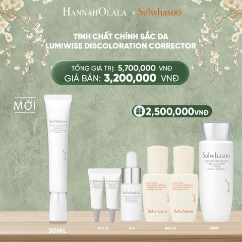  DEAL 9: TINH CHẤT CHỈNH SẮC DA LUMIWISE BRIGHTENING DISCOLORATION CORRECTOR 30ML 