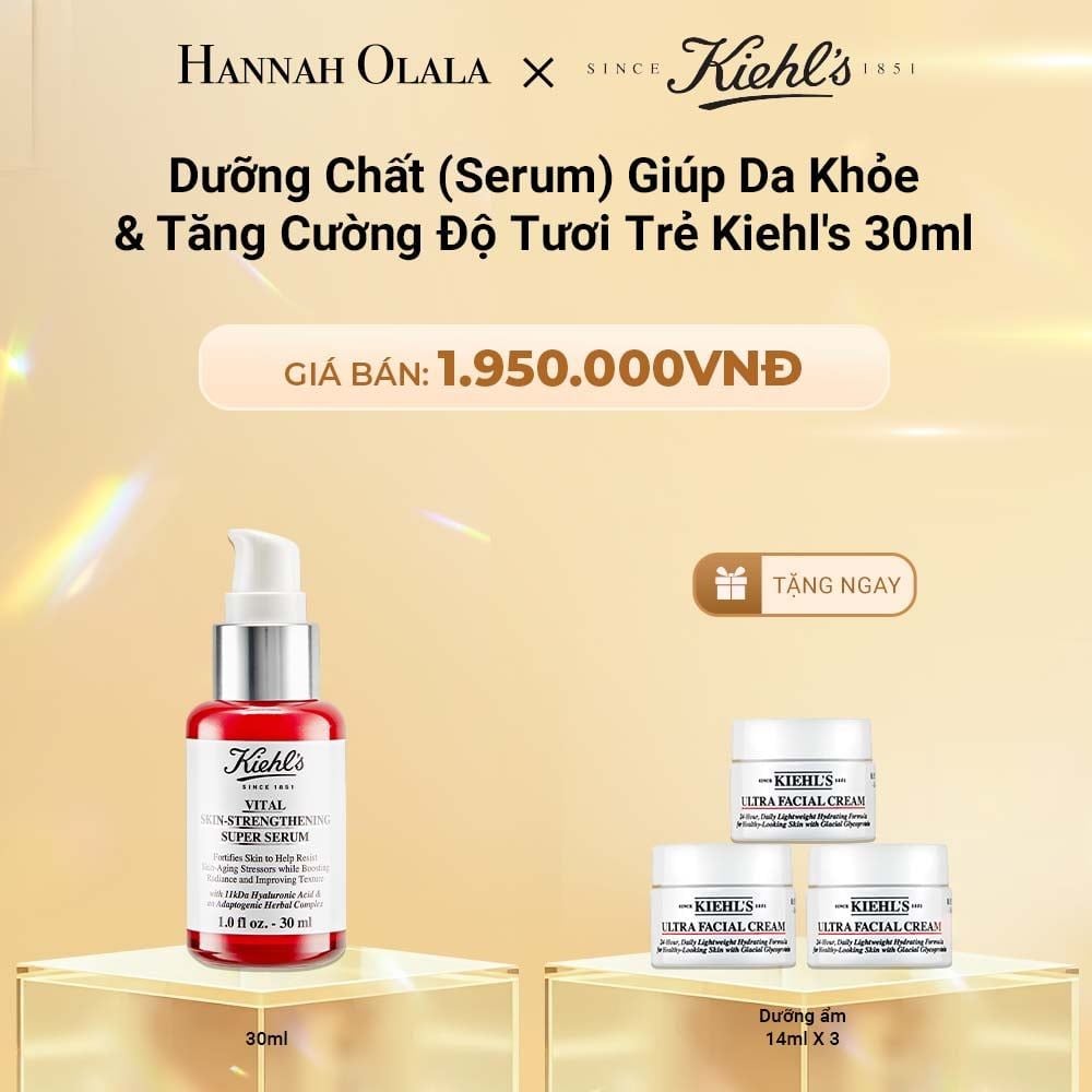  DEAL 17: DƯỠNG CHẤT (SERUM) GIÚP DA KHỎE & TĂNG CƯỜNG ĐỘ TƯƠI TRẺ KIEHL'S 30ML 
