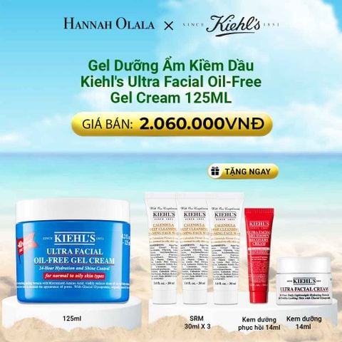  DEAL 5: GEL DƯỠNG ẨM KIỀM DẦU 24H KIEHL'S ULTRA FACIAL OIL-FREE GEL CREAM 125ML 