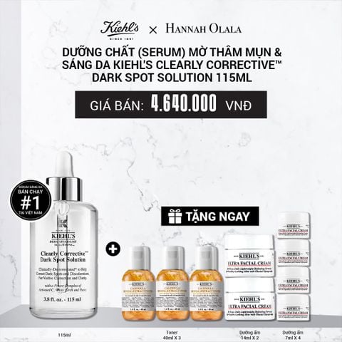  DƯỠNG CHẤT (SERUM) VITAMIN C GIÚP DA TRÔNG CĂNG BÓNG SAU 7 NGÀY KIEHL'S CLEARLY CORRECTIVE™ DARK SPOT SOLUTION 115ML -  L11 