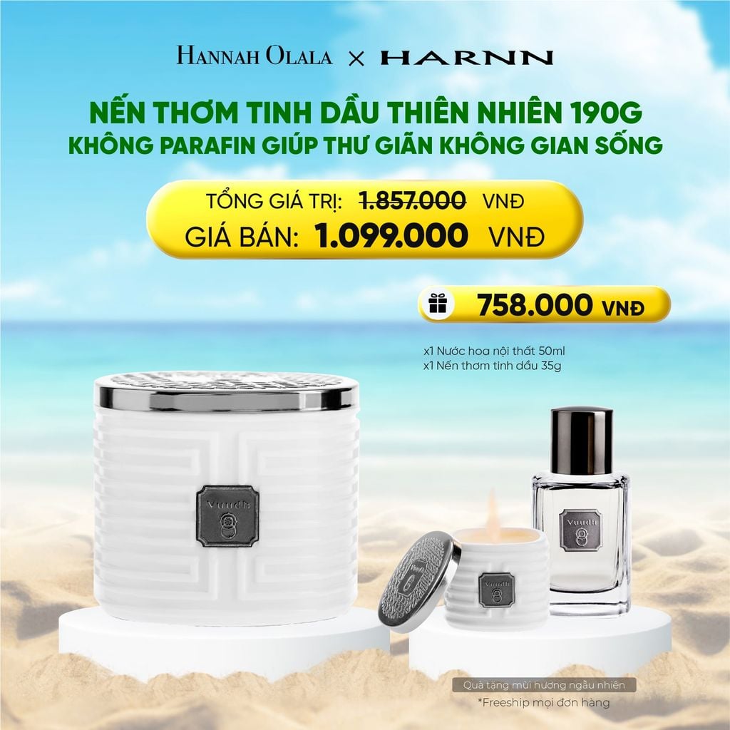  DEAL 11: NẾN THƠM 190G HƯƠNG TINH DẦU THIÊN NHIÊN, KHÔNG PARAFIN GIÚP THƯ GIÃN KHÔNG GIAN SỐNG 