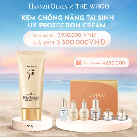  C33_DEAL 11: KEM CHỐNG NẮNG TÁI SINH DA WHOO CHEONGIDAN RADIANT REGENERATING UV PROTECTION CREAM 50ML 