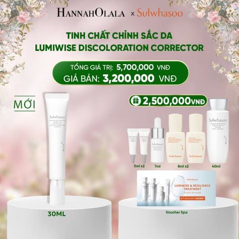  DEAL 11: TINH CHẤT CHỈNH SẮC DA LUMIWISE BRIGHTENING DISCOLORATION CORRECTOR 30ML 