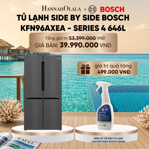  TỦ LẠNH SIDE BY SIDE BOSCH KFN96AXEA - SERIES 4 646L_ D1748 
