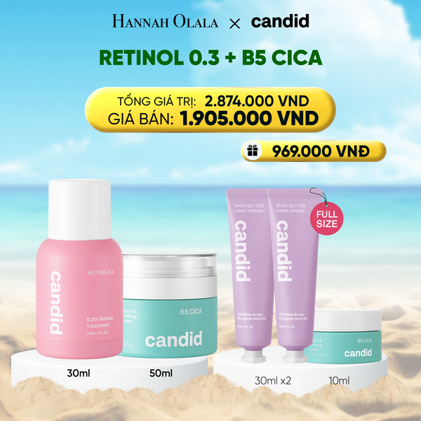  RETINOL 0.3 & B5 CICA BỘ ĐÔI LÀM MỜ NẾP NHĂN VÀ DƯỠNG ẨM PHỤC HỒI CHUYÊN SÂU - DEAL 11 