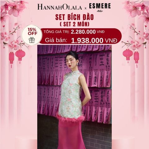  DEAL 8: SET ĐỒ MẶC TẾT 02 MÓN BÍCH ĐÀO 