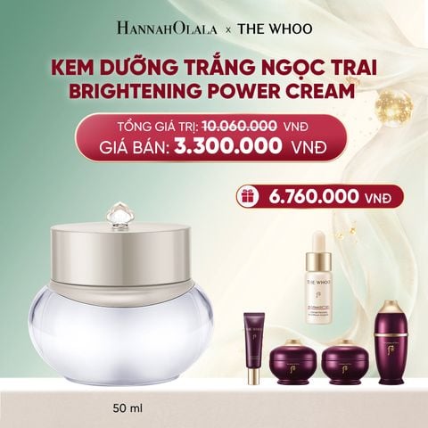  DEAL 11: KEM DƯỠNG TRẮNG NGỌC TRAI THE WHOO BRIGHTENING POWER CREAM 50ML 