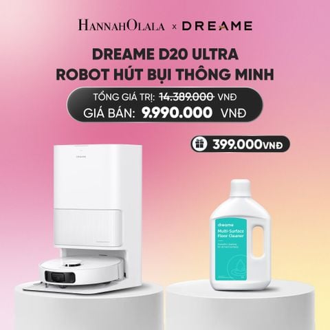  DREAME D20 ULTRA ROBOT HÚT BỤI THÔNG MINH LỰC HÚT 13.000PA TRẠM SẠC ĐA NĂNG RẢNH TAY ĐẾN 100 NGÀY BH 24 THÁNG_A1721 