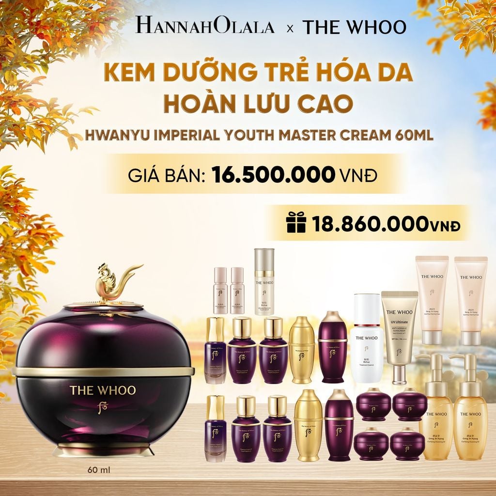  BỘ KEM DƯỠNG TRẺ HÓA DA HOÀN LƯU CAO THE WHOO HWANYU IMPERIAL YOUTH MASTER CREAM 60ML - E2111 