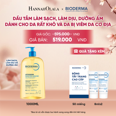  DẦU TẮM LÀM SẠCH, LÀM DỊU, DƯỠNG ẨM DÀNH CHO DA RẤT KHÔ VÀ DA BỊ VIÊM DA CƠ ĐỊA - A684 
