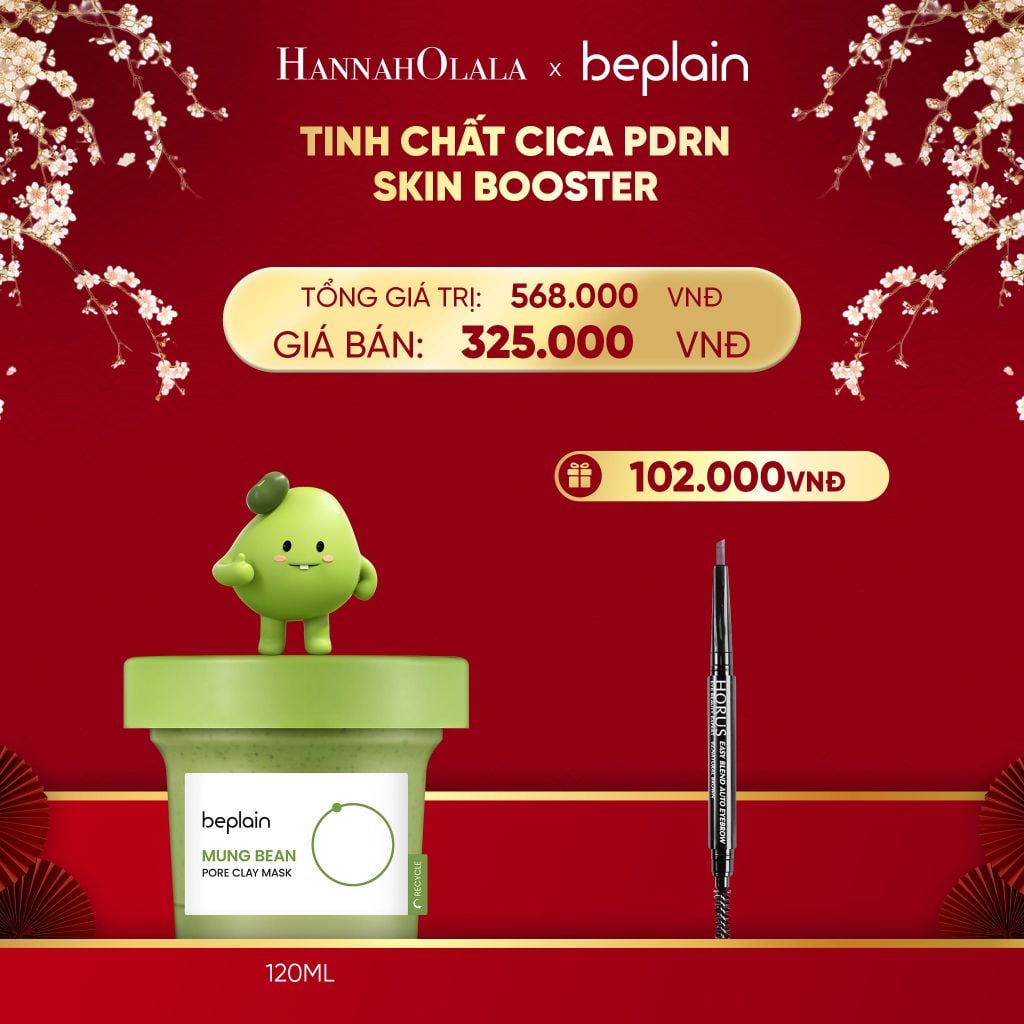  DEAL 5: BEPLAIN MẶT NẠ ĐẤT SÉT MUNG BEAN PORE CLAY MASK 120ML 