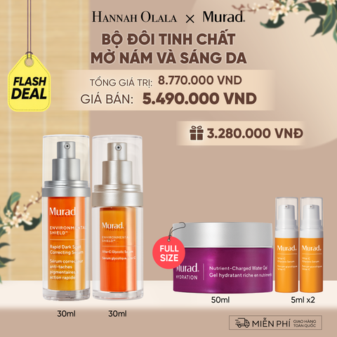 [FLASH DEAL] BỘ ĐÔI TINH CHẤT MỜ NÁM VÀ SÁNG DA DEAL 13: - A4000 