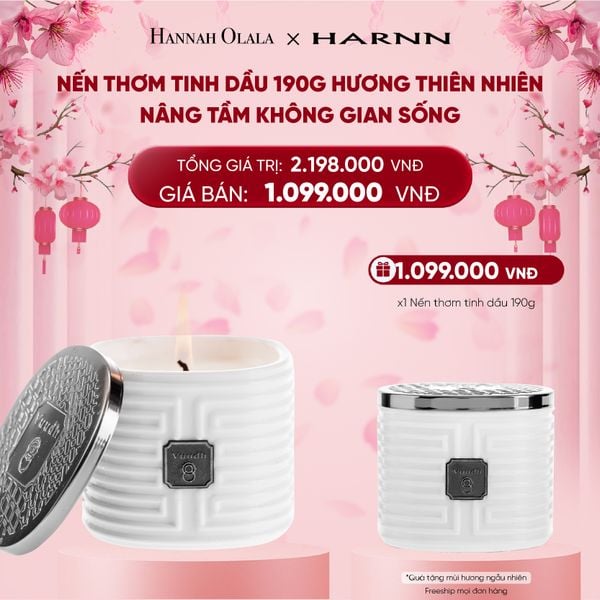  DEAL 11. [B1G1] NẾN THƠM TINH DẦU 190G HƯƠNG THIÊN NHIÊN - NÂNG TẦM KHÔNG GIAN SỐNG 