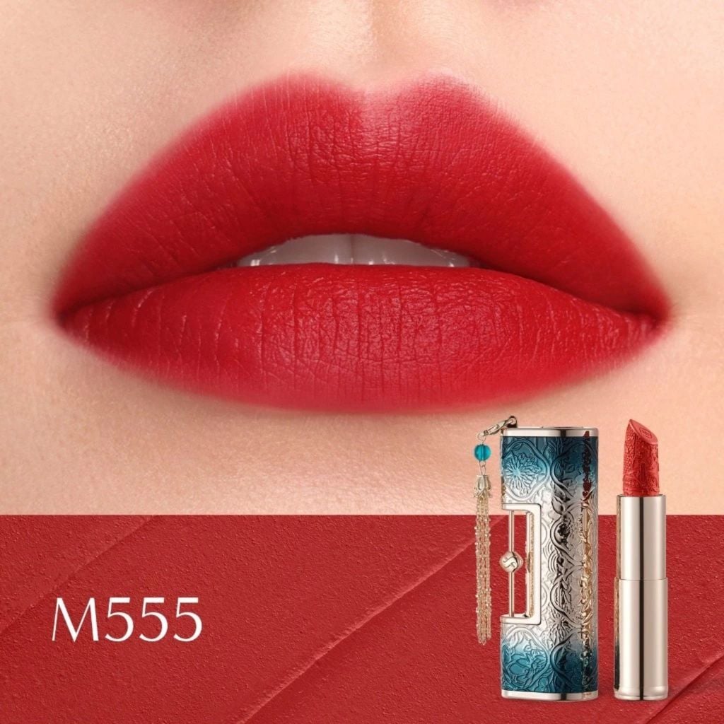  HOA TÂY TỬ SON KHÓA ĐỒNG TÂM 3.8G FLORASIS - BLOOMING ROUGE LOVE LOCK_ D148 