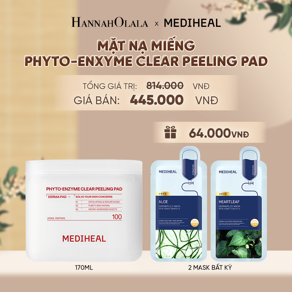  MEDIHEAL BỘ SẢN PHẨM TONER PAD 170ML - A1673 