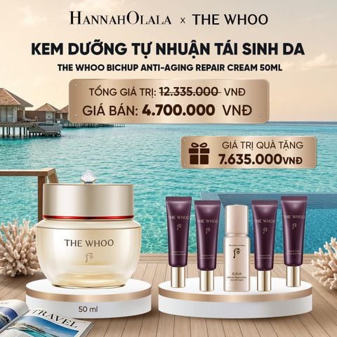  KEM DƯỠNG TỰ NHUẬN TÁI SINH DA THE WHOO BICHUP ANTI-AGING REPAIR CREAM 50ML_ D486 