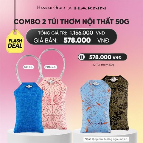  [MUA 2 TẶNG 2] COMBO TÚI THƠM NỘI THẤT HARNN 50G - FLASH DEAL_A1452 