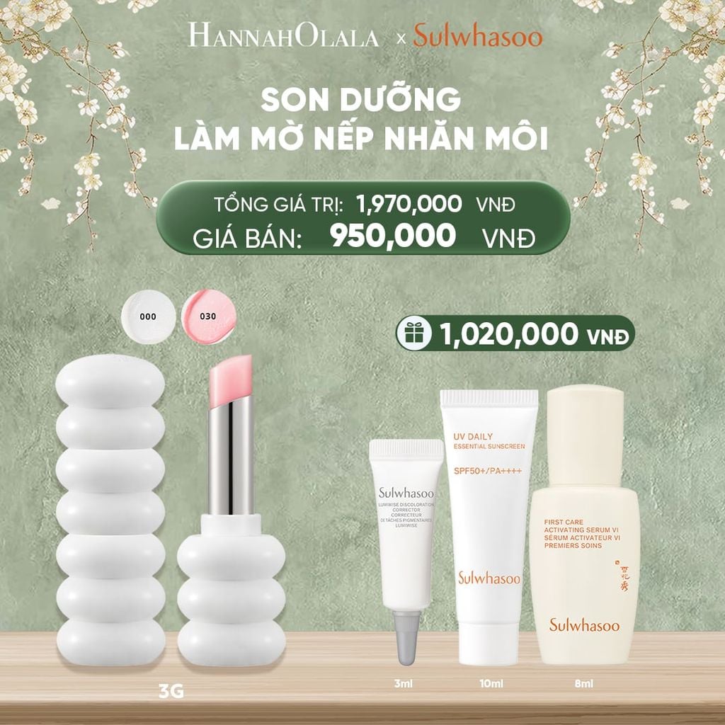 DEAL 4A: SON DƯỠNG LÀM MỜ NẾP NHĂN MÔI GLOWING LIP BALM 
