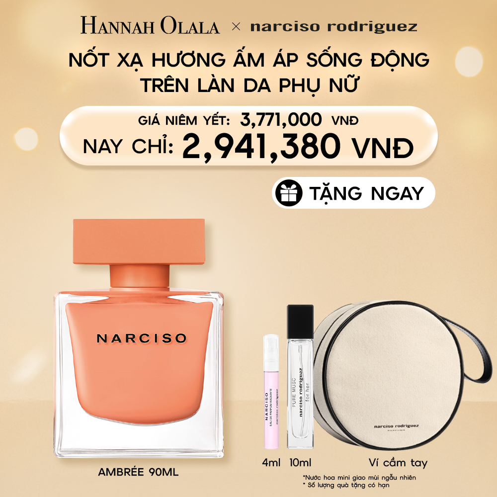  E22_DEAL 13: NƯỚC HOA NỮ NARCISO RODRIGUEZ NARCISO EAU DE PARFUM AMBRÉE 90ML 