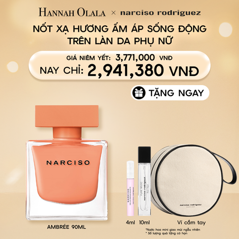  DEAL 13: NƯỚC HOA NỮ NARCISO RODRIGUEZ NARCISO EAU DE PARFUM AMBRÉE 90ML 