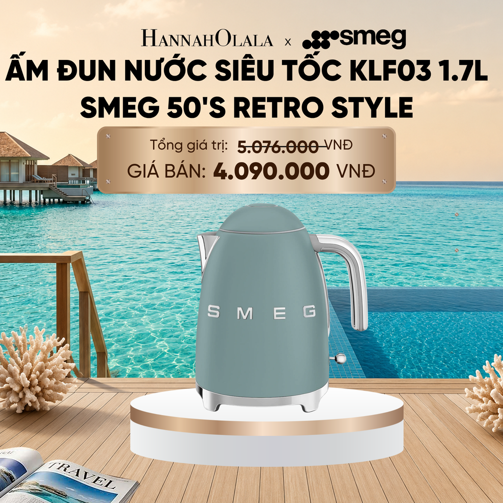  ẤM ĐUN NƯỚC SIÊU TỐC KLF03 1.7L SMEG 50'S RETRO STYLE_ D1075 
